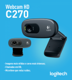 WEBCAM LOGITECH C270 HD 720P MIC PTO