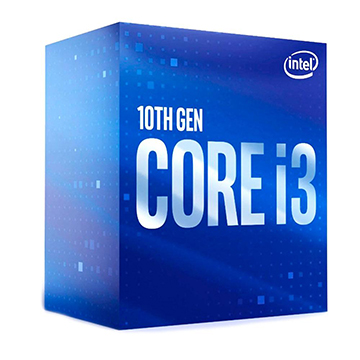 PROCESSADOR INTEL CORE I3-10105 3.7GHz (MAX TURBO 4.4GHz) 6MB CACHE LGA1200 10° GERACAO BX8070110105